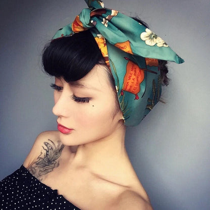Cotton Pattern Wired Headband Art1
