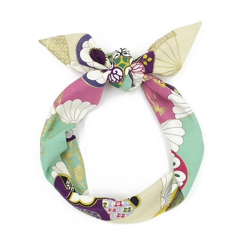 Cotton Pattern Wired Headband Art3