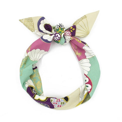 Cotton Pattern Wired Headband Art3