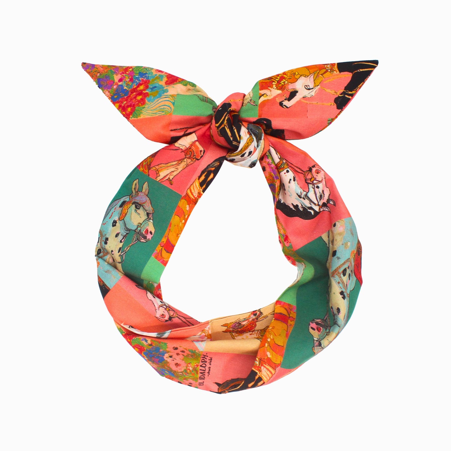Cotton Pattern Wired Headband Art2