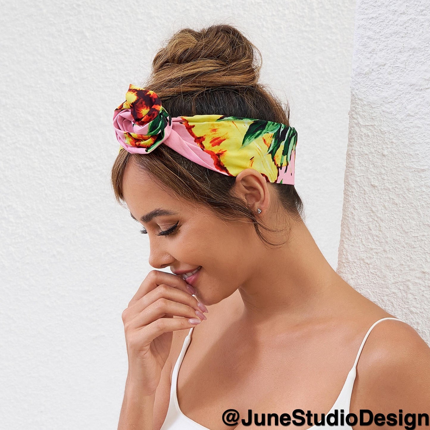 Cotton Pattern Wired Headband Art3