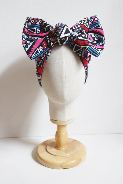 Cotton Pattern Extra Large Wired Headband