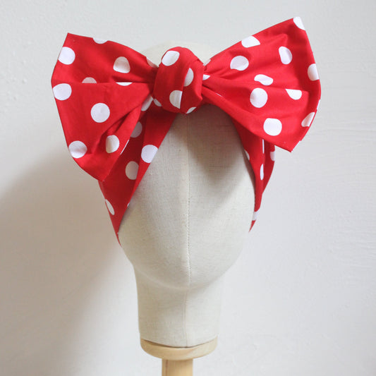 Cotton Pattern Extra Large Wired Headband
