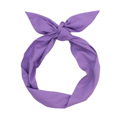 Cotton Solid Color Wired Headband