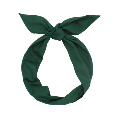 Cotton Solid Color Wired Headband