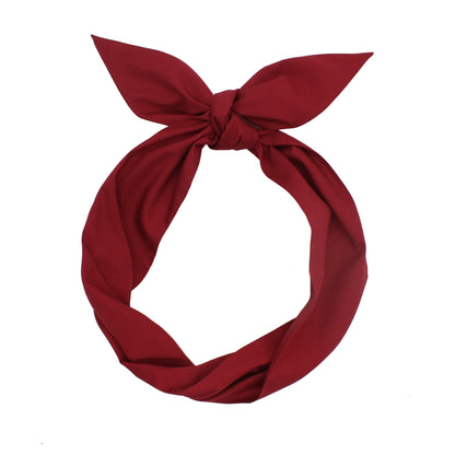 Cotton Solid Color Wired Headband