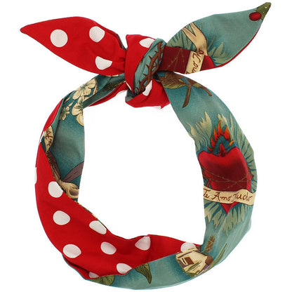 Cotton Pattern Wired Headband Art1