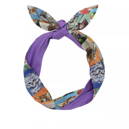 Cotton Pattern Wired Headband Art2